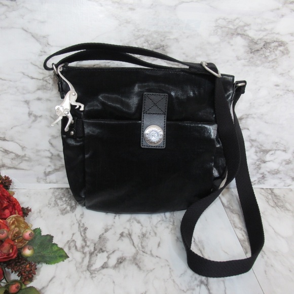 Kipling Handbags - Kipling Metallic Black Crossbody Purse